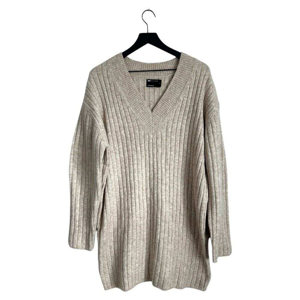 ASOS Long Sleeve V Neck Sweater Dress